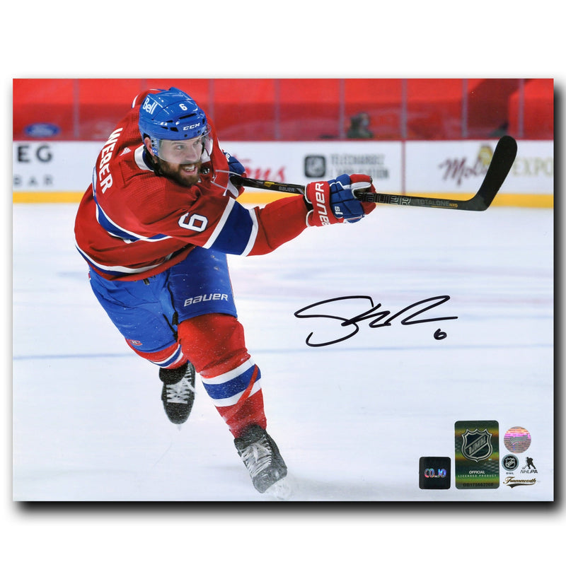 Shea Weber Montreal Canadiens Autographed Shooting 8x10 Photo CoJo Sport Collectables Inc.