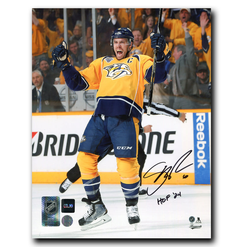 Shea Weber Nashville Predators Autographed HOF Inscribed 8x10 Photo