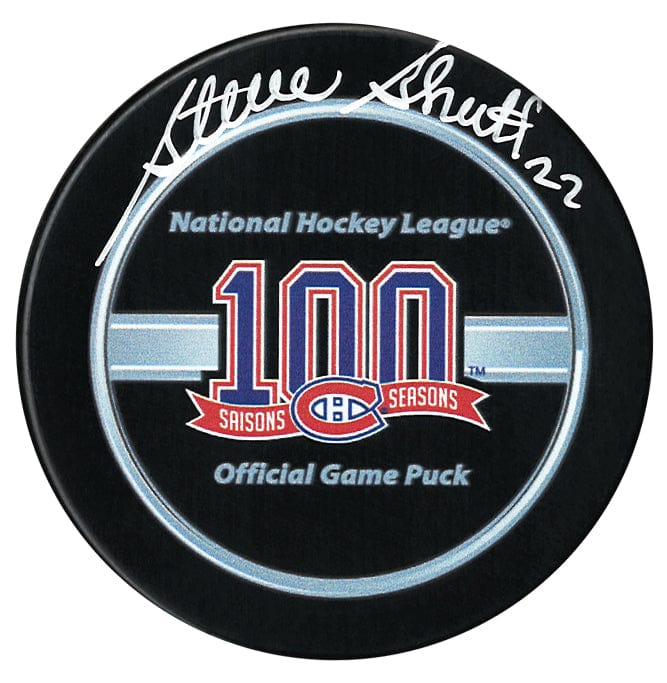 Steve Shutt Autographed Montreal Canadiens Centennial Season Official Puck CoJo Sport Collectables Inc.