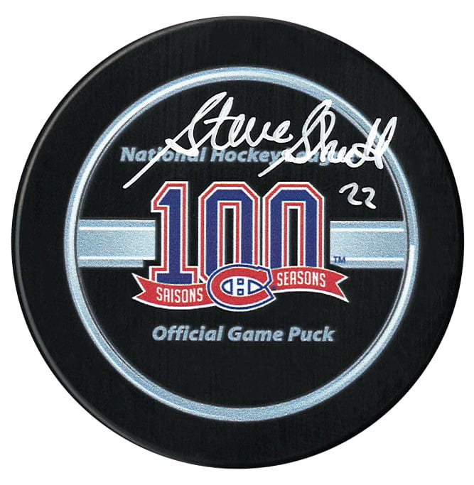 Steve Shutt Autographed Montreal Canadiens Centennial Season Official Puck CoJo Sport Collectables Inc.