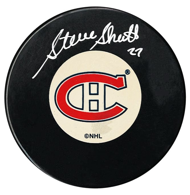 Steve Shutt Autographed Montreal Canadiens Original 6 Puck CoJo Sport Collectables Inc.