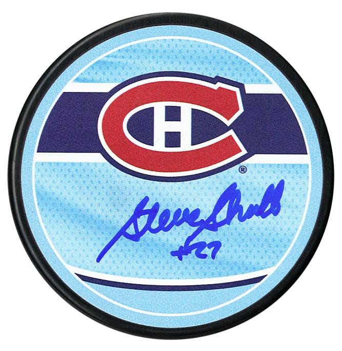 Steve Shutt Autographed Montreal Canadiens Reverse Retro 2.0 Puck CoJo Sport Collectables Inc.