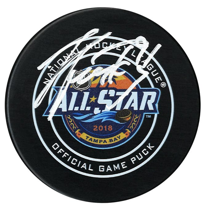Steven Stamkos Autographed 2018 NHL All Star Game Official Puck CoJo Sport Collectables Inc.
