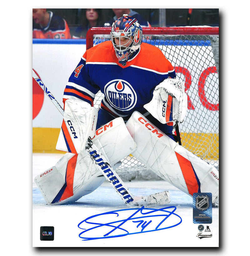 Stuart Skinner Edmonton Oilers Autographed Crease 8x10 Photo CoJo Sport Collectables Inc.