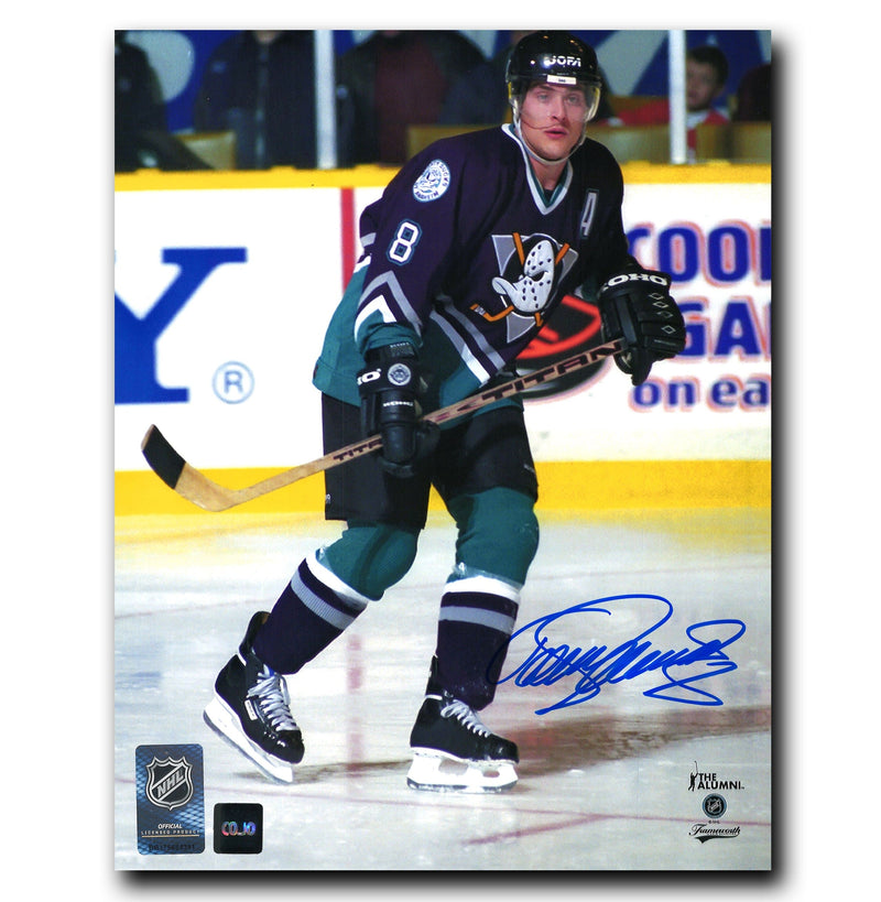 Teemu Selanne Anaheim Mighty Ducks Autographed Action 8x10 Photo CoJo Sport Collectables Inc.