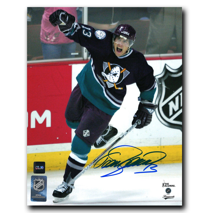 Teemu Selanne Anaheim Mighty Ducks Autographed Goal Celebration 8x10 Photo CoJo Sport Collectables Inc.