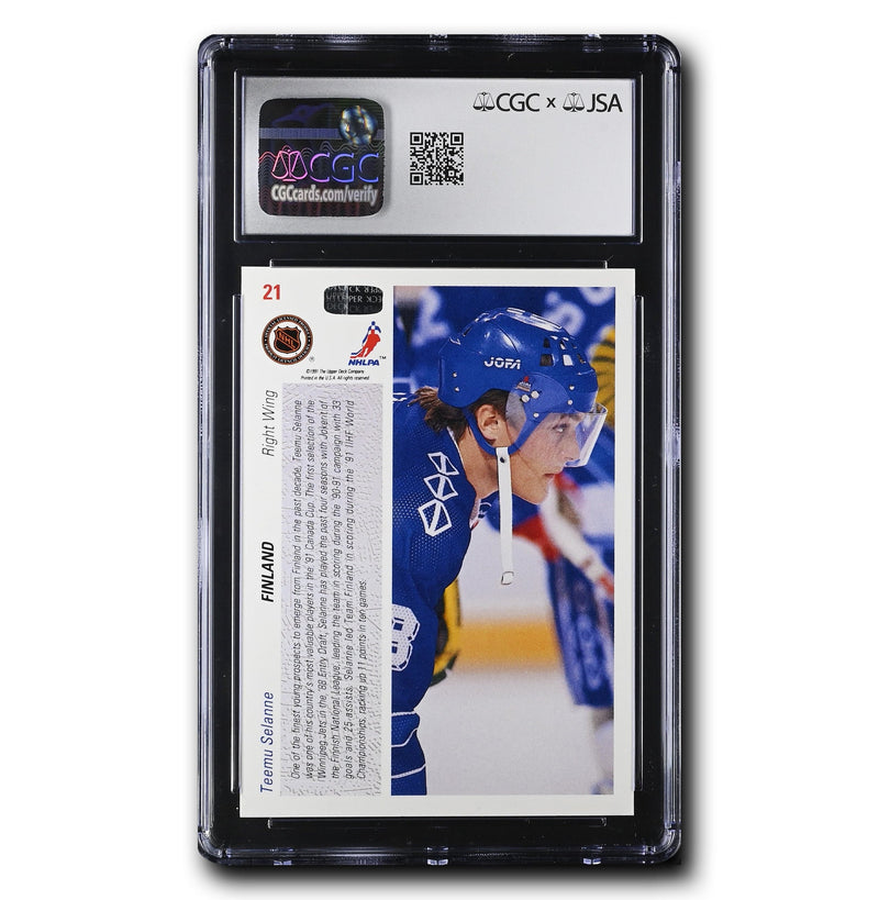Teemu Selanne Autographed 1991-92 Upper Deck