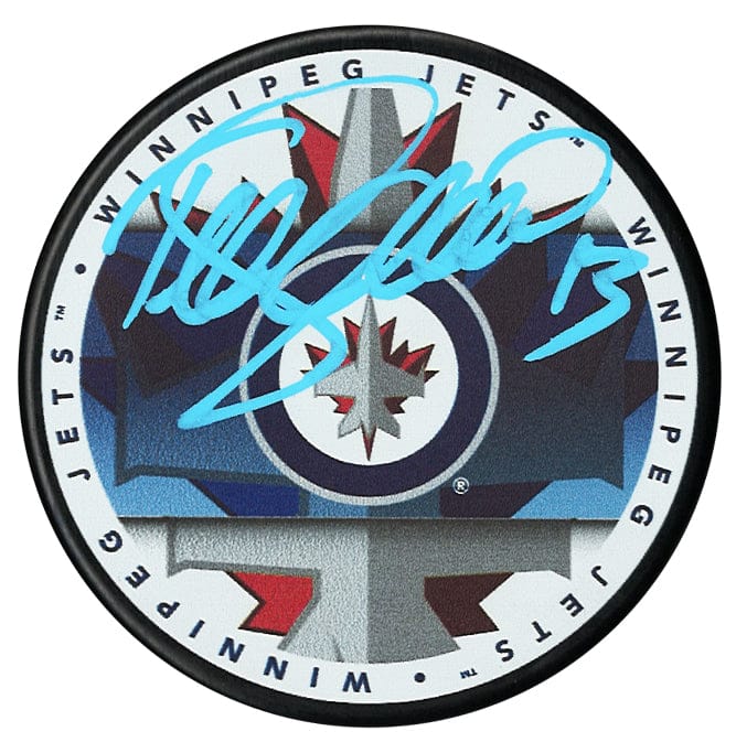 Teemu Selanne Autographed Winnipeg Jets Medallion Puck CoJo Sport Collectables Inc.
