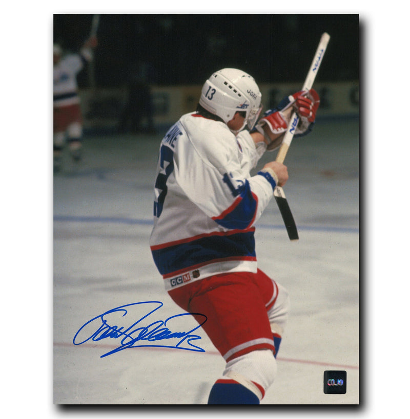 Teemu Selanne Winnipeg Jets Autographed Shooting Stick 8x10 Photo CoJo Sport Collectables Inc.