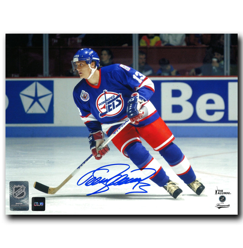 Teemu Selanne Winnipeg Jets Autographed Skating 8x10 Photo CoJo Sport Collectables Inc.