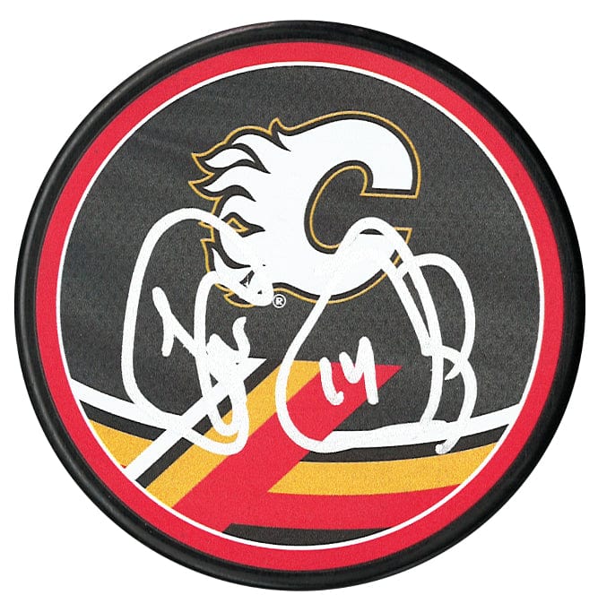 Theo Fleury Autographed Calgary Flames Reverse Retro 2.0 Puck CoJo Sport Collectables Inc.
