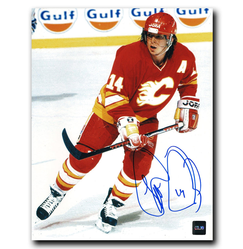 Theo Fleury Calgary Flames Autographed Skating 8x10 Photo CoJo Sport Collectables Inc.