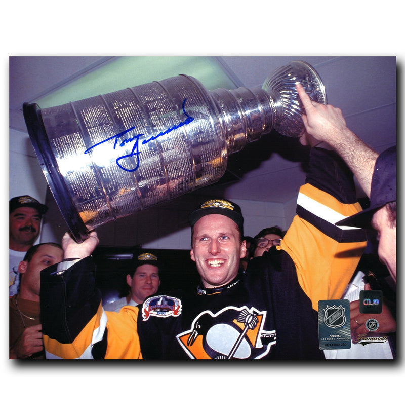 Tom Barrasso Pittsburgh Penguins Autographed Stanley Cup 8x10 Photo CoJo Sport Collectables Inc.