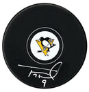 Tony Tanti Autographed Pittsburgh Penguins Puck