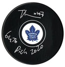 Topi Niemela Autographed Toronto Maple Leafs Draft Inscribed Puck CoJo Sport Collectables Inc.