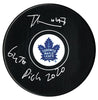 Topi Niemela Autographed Toronto Maple Leafs Draft Inscribed Puck CoJo Sport Collectables Inc.