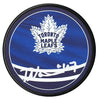 Topi Niemela Autographed Toronto Maple Leafs Reverse Retro 2.0 Puck CoJo Sport Collectables Inc.