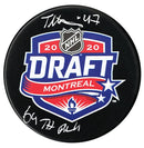 Topi Niemela Toronto Maple Leafs Autographed 2020 Inscribed Draft Puck CoJo Sport Collectables Inc.