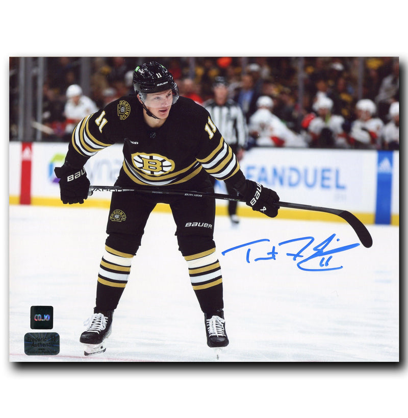 Trent Frederic Boston Bruins Autographed Face-Off 8x10 Photo CoJo Sport Collectables