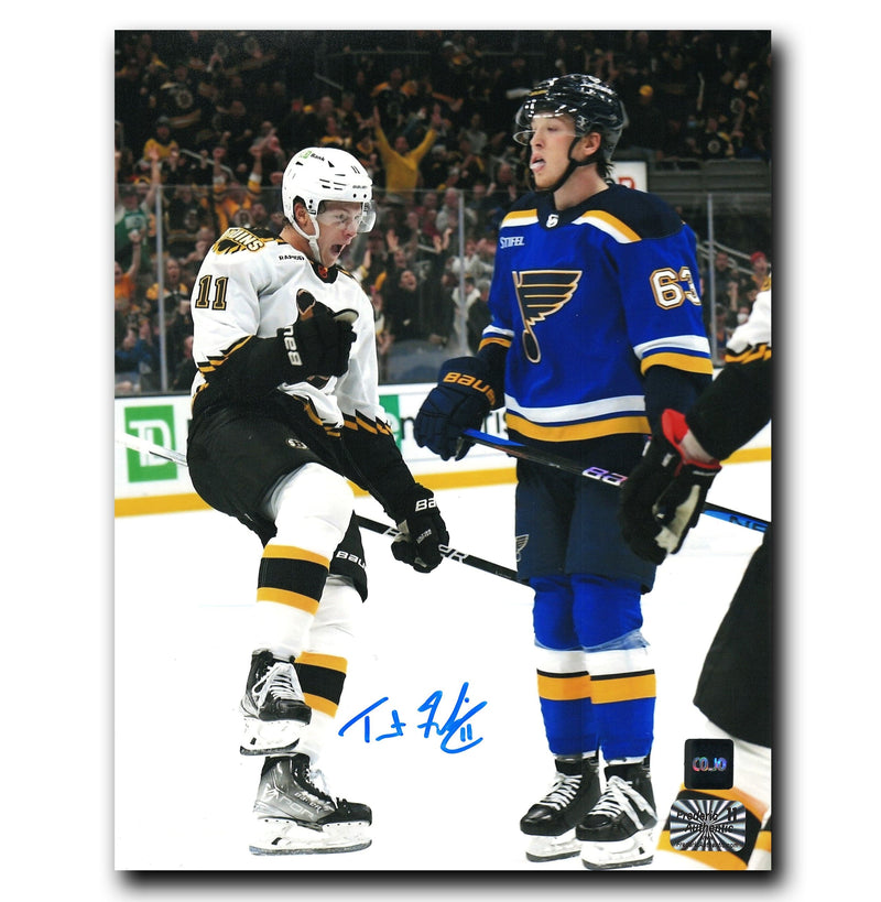 Trent Frederic Boston Bruins Autographed Goal Celebration 8x10 Photo CoJo Sport Collectables Inc.