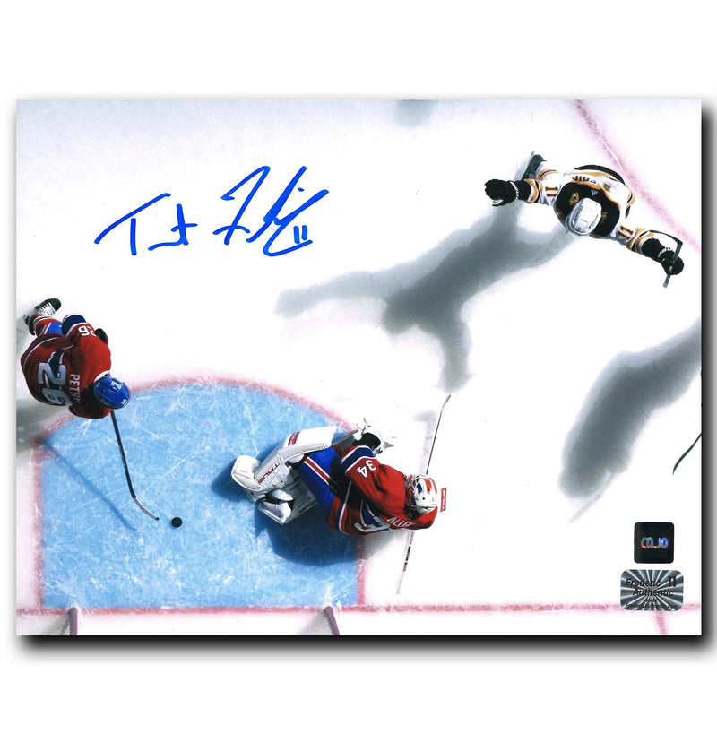 Trent Frederic Boston Bruins Autographed Overhead 8x10 Photo CoJo Sport Collectables Inc.