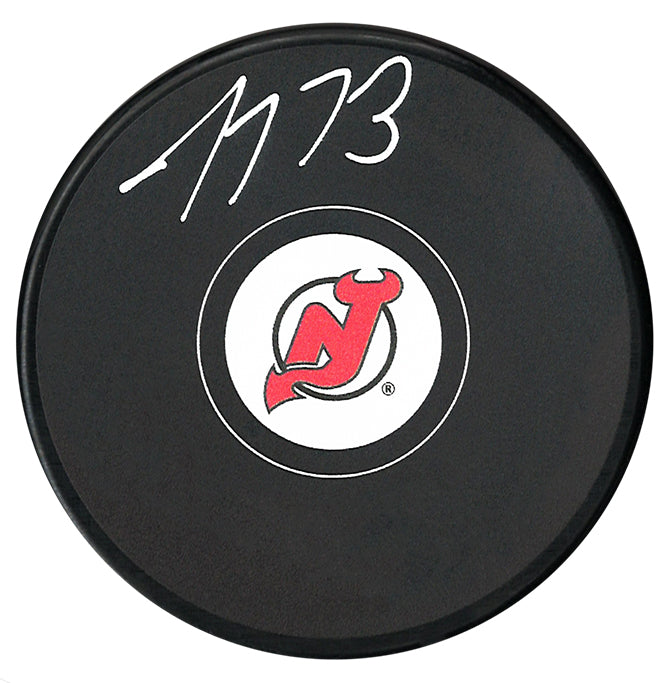 Tyler Toffoli Autographed New Jersey Devils Puck