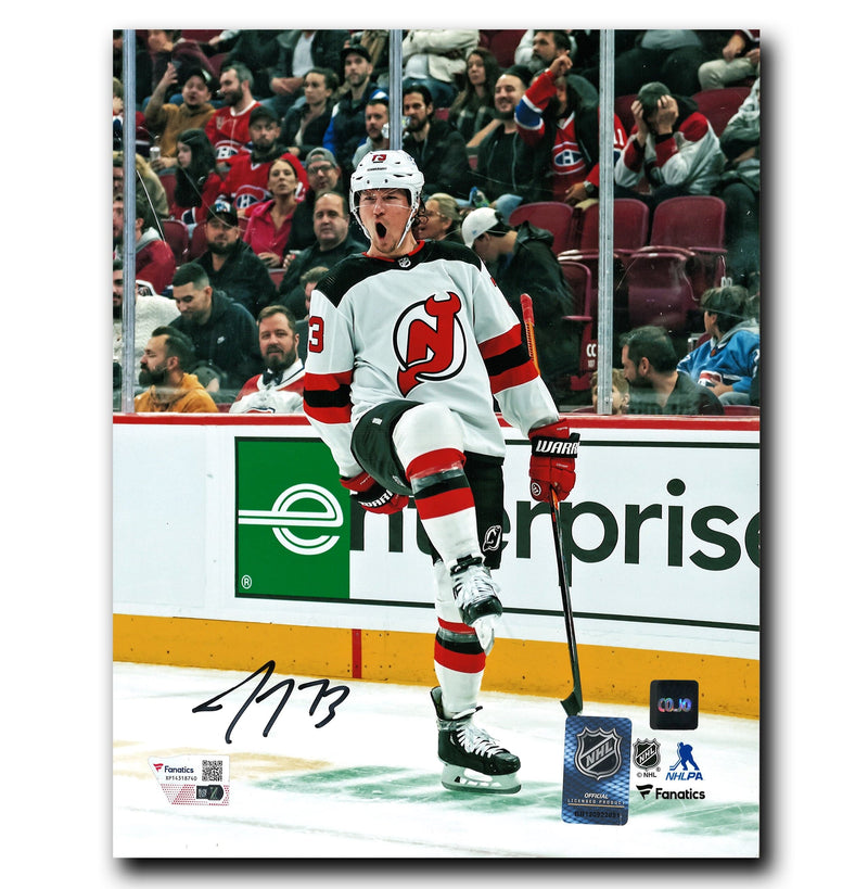 Tyler Toffoli New Jersey Devils Autographed Goal Celebration 8x10 Photo CoJo Sport Collectables Inc.