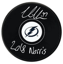 Victor Hedman Autographed Tampa Bay Lightning Norris Inscribed Puck CoJo Sport Collectables Inc.