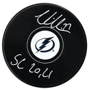 Victor Hedman Autographed Tampa Bay Lightning Stanley Cup Inscribed Puck CoJo Sport Collectables Inc.