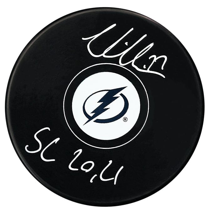 Victor Hedman Autographed Tampa Bay Lightning Stanley Cup Inscribed Puck CoJo Sport Collectables Inc.