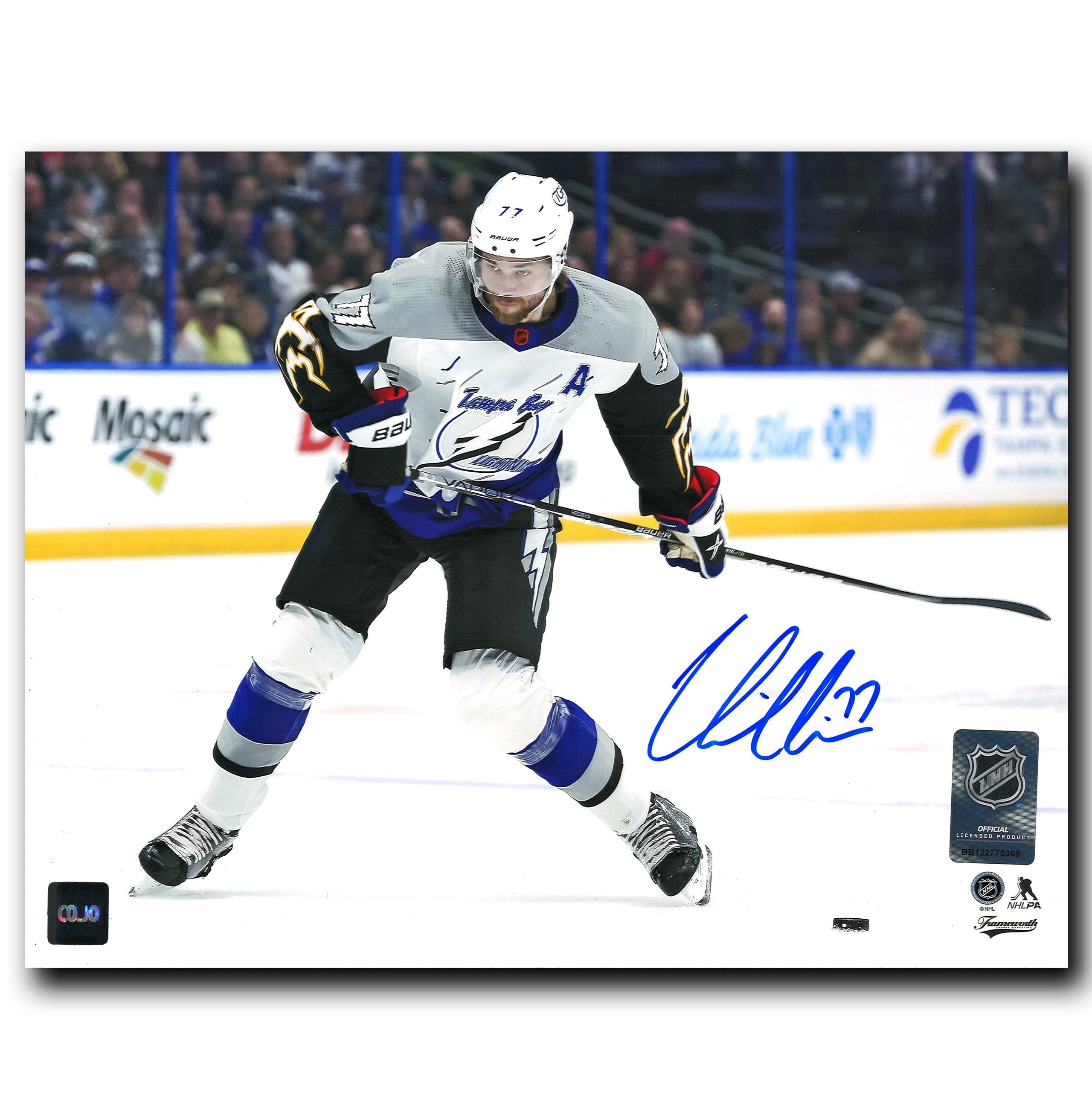Victor Reverse Victor Hedman Tampa Bay Lightning Autographed Reverse Retro 2.0 8x10 ...