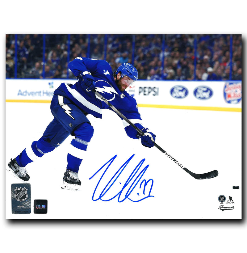 Victor Hedman Tampa Bay Lightning Autographed Shooting 8x10 Photo CoJo Sport Collectables Inc.