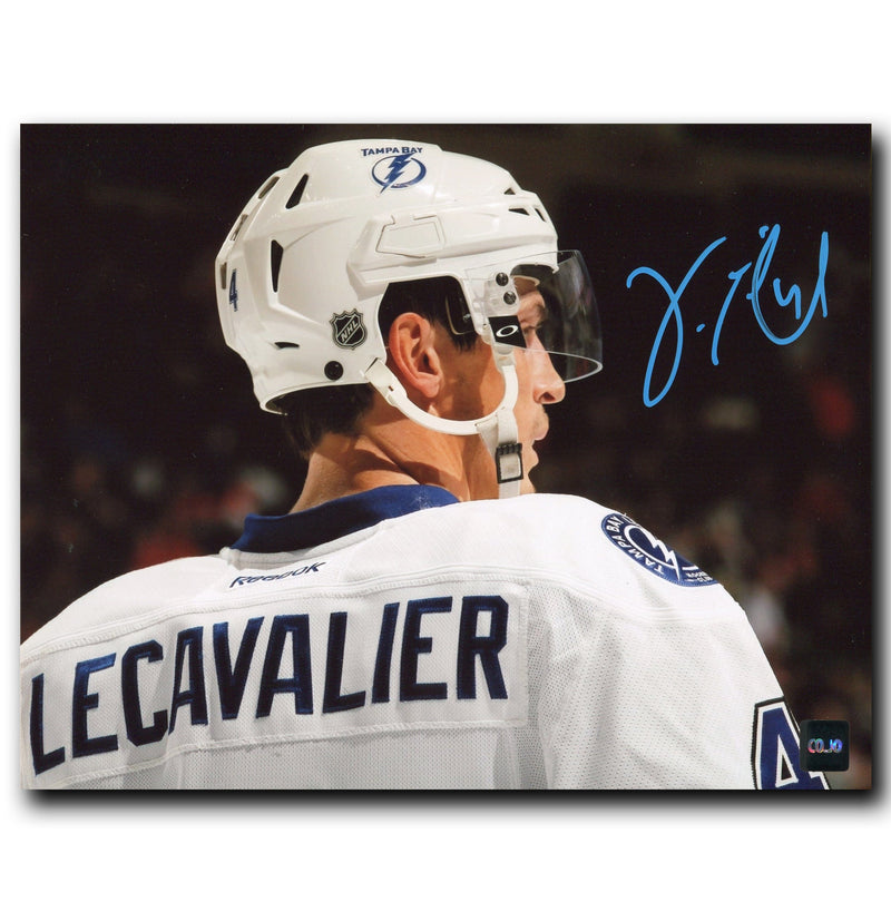 Vincent Lecavalier Tampa Bay Lightning Autographed Close-Up 8x10 Photo CoJo Sport Collectables Inc.