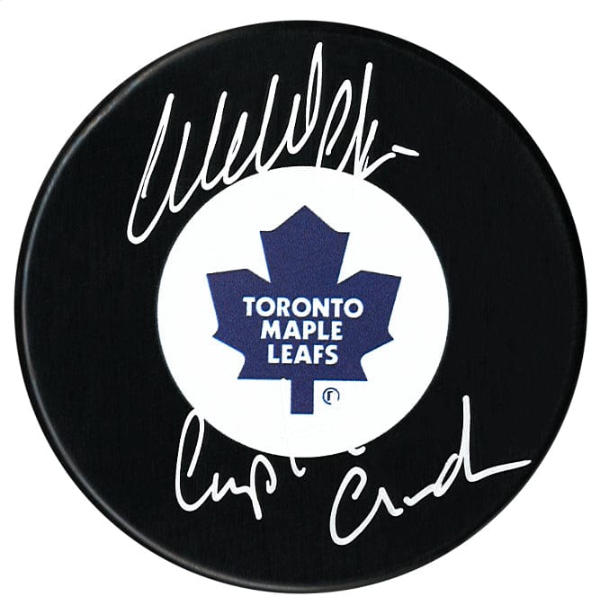 Wendel Clark Autographed Toronto Maple Leafs Captain Crunch Inscribed Puck CoJo Sport Collectables Inc.