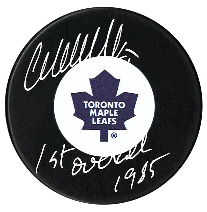 Wendel Clark Autographed Toronto Maple Leafs Draft Inscribed Puck CoJo Sport Collectables Inc.