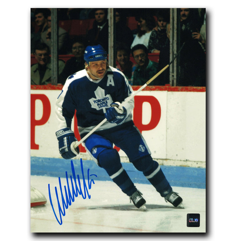 Wendel Clark Toronto Maple Leafs Autographed Skating 8x10 Photo CoJo Sport Collectables