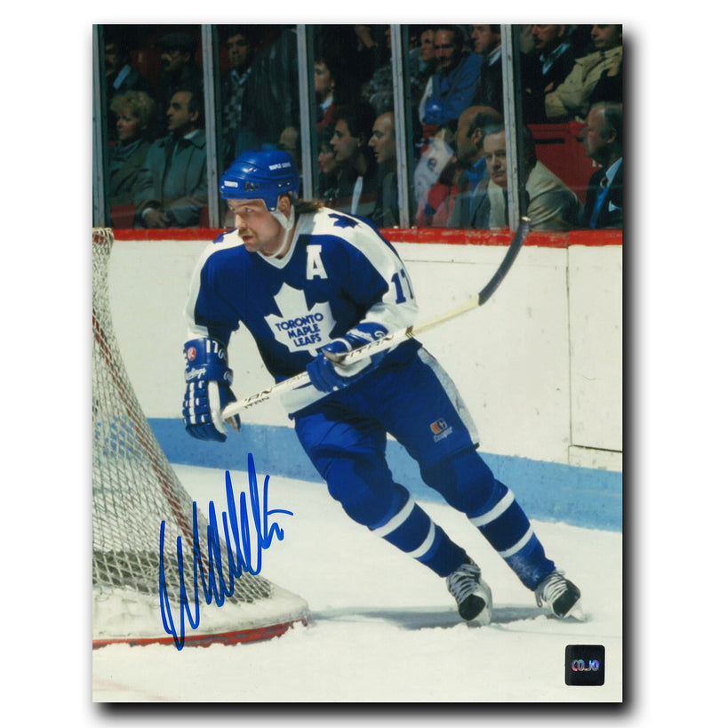 Wendel Clark Toronto Maple Leafs Autographed Turning 8x10 Photo CoJo Sport Collectables