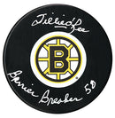 Willie O'Ree Autographed Boston Bruins Barrier Breaker Inscribed Puck - CoJo Sport Collectables Inc.