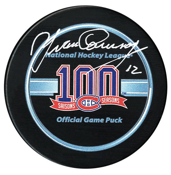 Yvan Cournoyer Autographed Montreal Canadiens Centennial Season Official Puck CoJo Sport Collectables Inc.