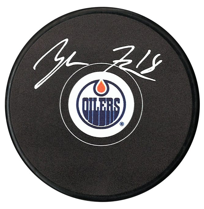 Zach Hyman Autographed Edmonton Oilers Puck CoJo Sport Collectables Inc.