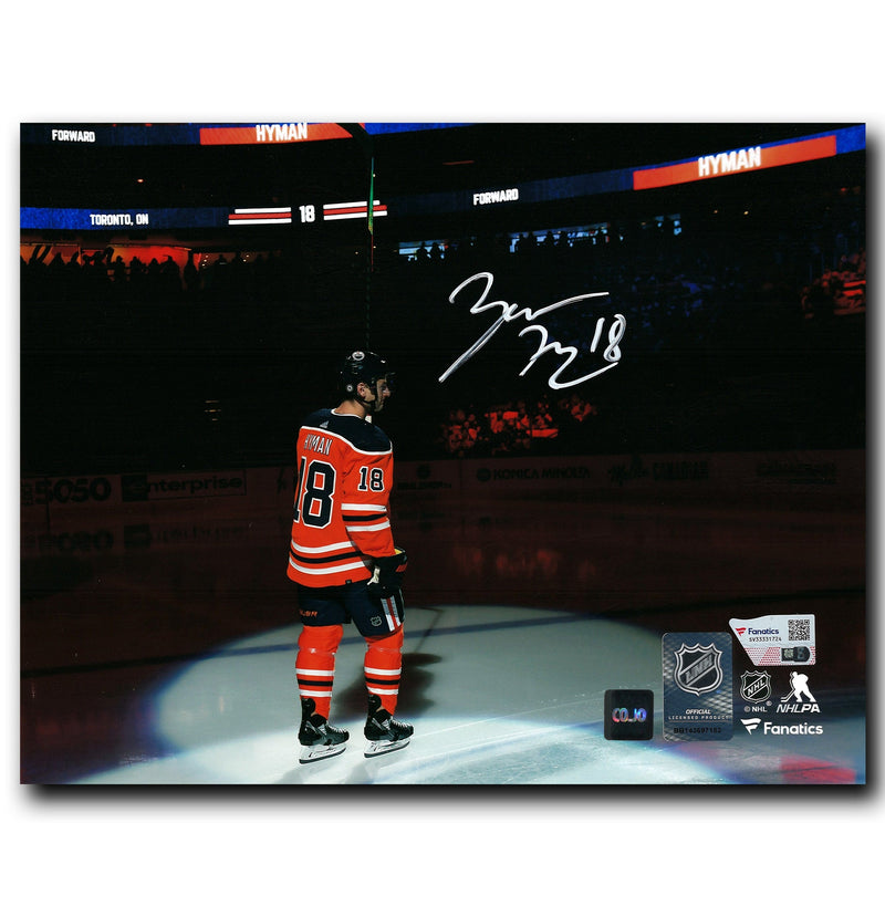 Zach Hyman Edmonton Oilers Autographed 8x10 Photo CoJo Sport Collectables Inc.