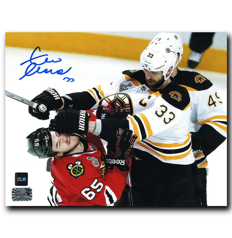 Zdeno Chara Boston Bruins Autographed Fighting 8x10 Photo