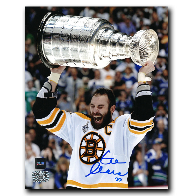 Zdeno Chara Boston Bruins Autographed Stanley Cup 8x10 Photo CoJo Sport Collectables Inc.