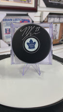 Matthew Knies Autographed Toronto Maple Leafs Puck