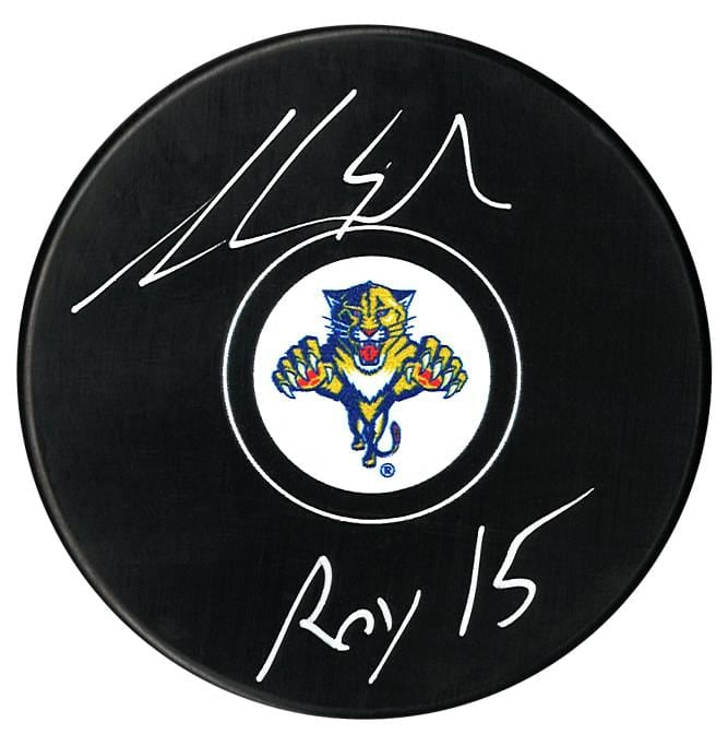 Aaron Ekblad Autographed Florida Panthers ROY 15 Puck CoJo Sport Collectables Inc.