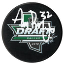 Adam Boqvist Columbus Blue Jackets Autographed 2018 NHL Draft Puck (Silver) CoJo Sport Collectables Inc.