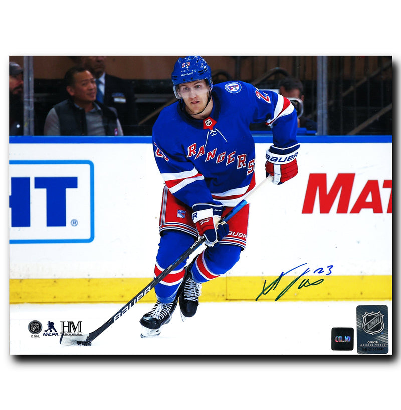Adam Fox New York Rangers Autographed Action 8x10 Photo CoJo Sport Collectables Inc.