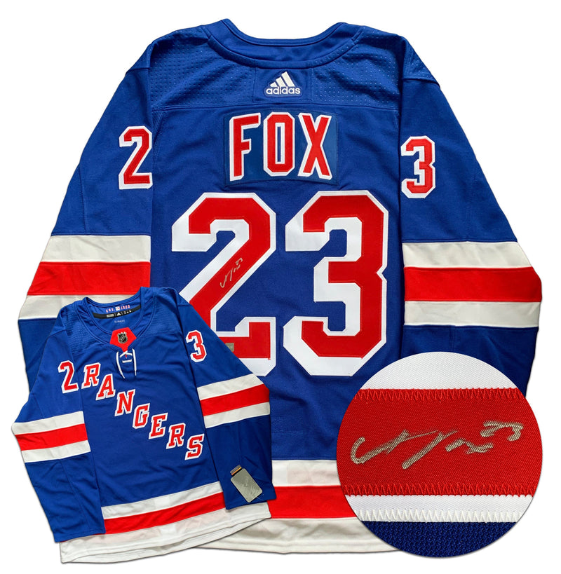 Adam Fox New York Rangers Autographed Adidas Jersey CoJo Sport Collectables Inc.