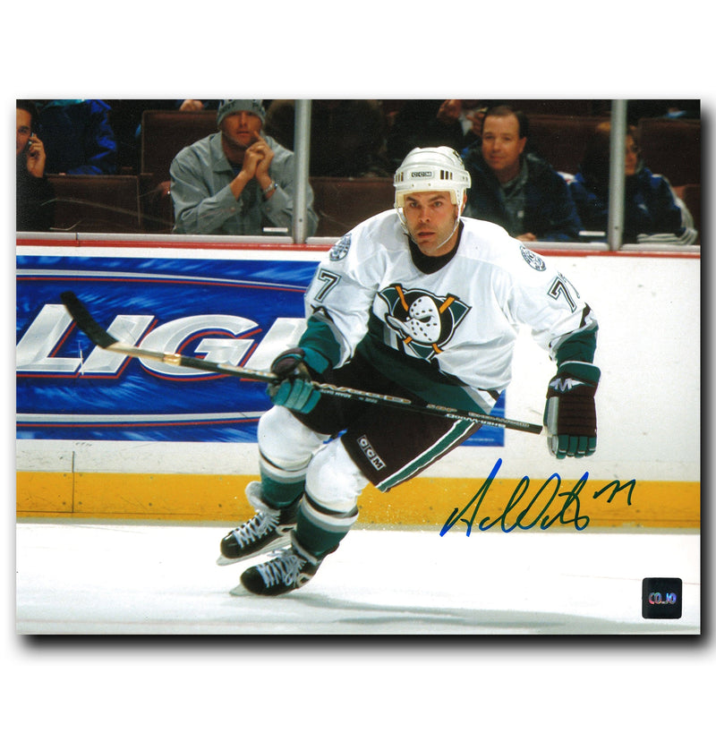Adam Oates Anaheim Mighty Ducks Autographed 8x10 Photo CoJo Sport Collectables Inc.