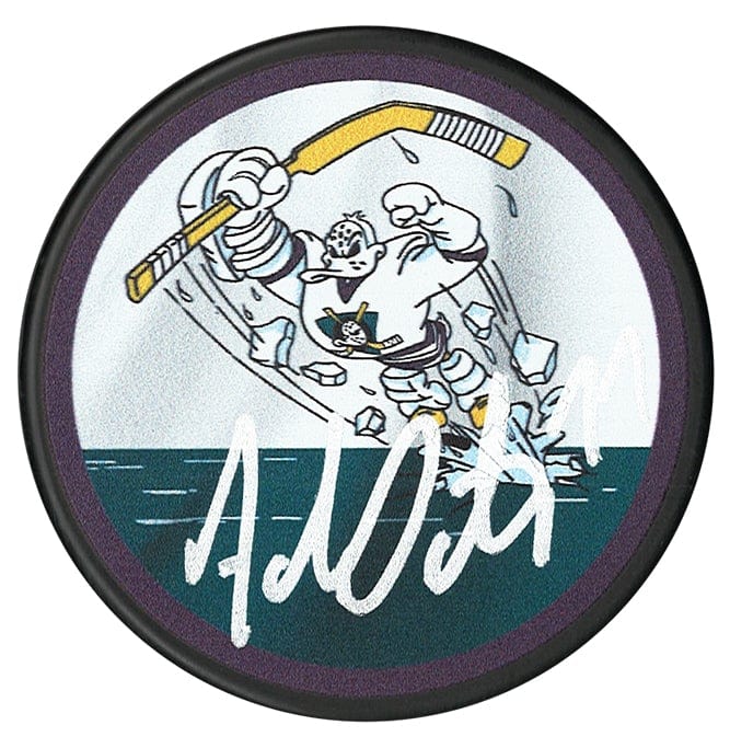 Adam Oates Autographed Anaheim Ducks Reverse Retro Puck CoJo Sport Collectables Inc.